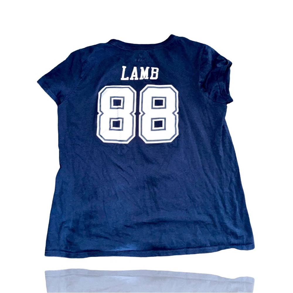 Ceedee Lamb #88 Women’s Large V-Neck By Fanatics Tee: Dallas Cowboys Shirt